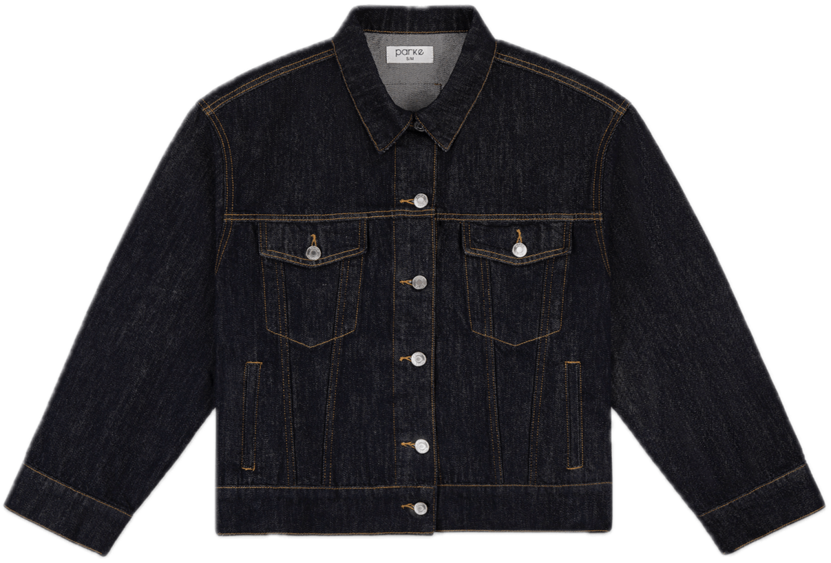 Oversized Denim Jacket - Dark Wash