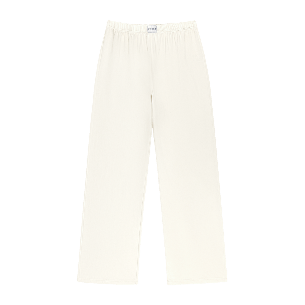 Pointelle Cotton Boxer Pants - Pearl
