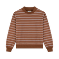 Striped Mockneck Pullover