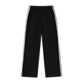 Sport Stripe Nylon Pants - Black