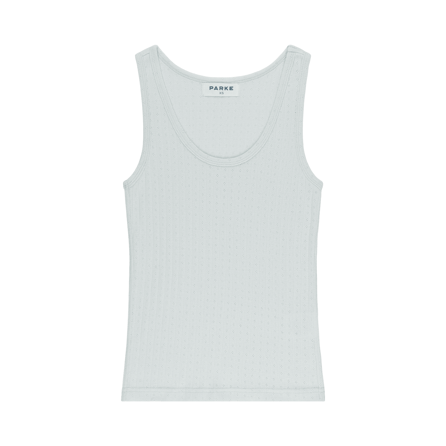 Pointelle Tank - Pale Blue