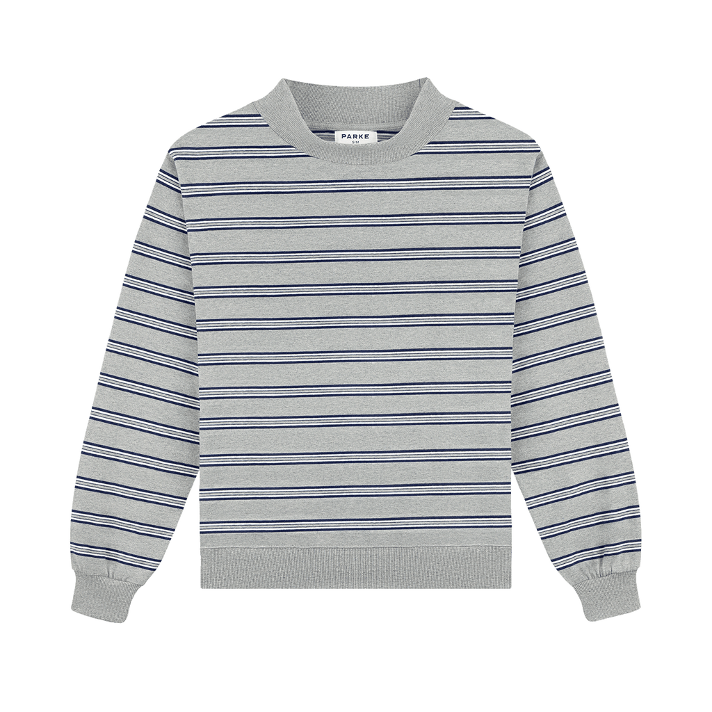 Striped Mockneck Pullover - Core Stripe