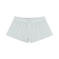 Pointelle Cotton Boxer Shorts - Pale Blue