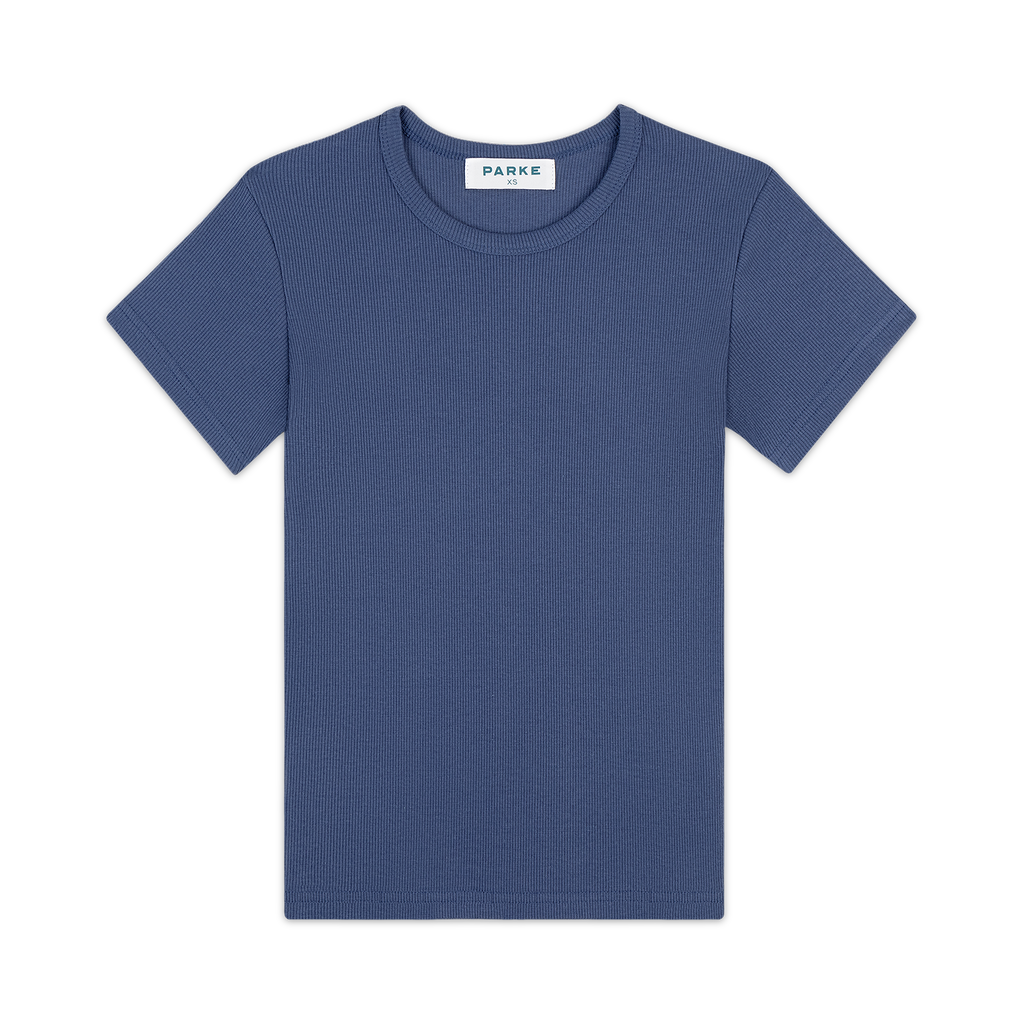 Ribbed Short Sleeve T-Shirt