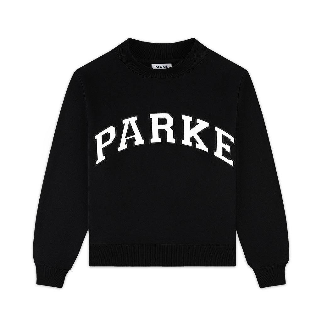 Varsity Mockneck - Black + White
