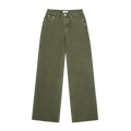 Low Rise Baggy Jeans - Olive