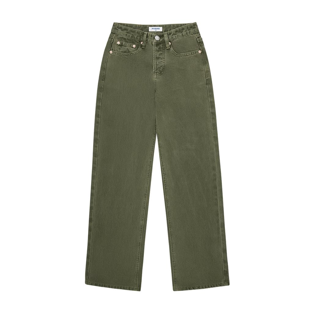 Classic Straight Jeans - Olive